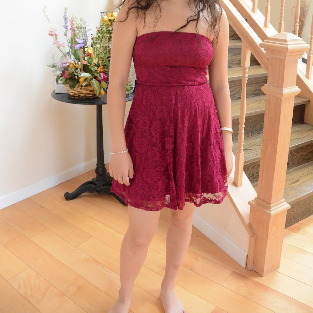 Love Reign Wine Color Dress